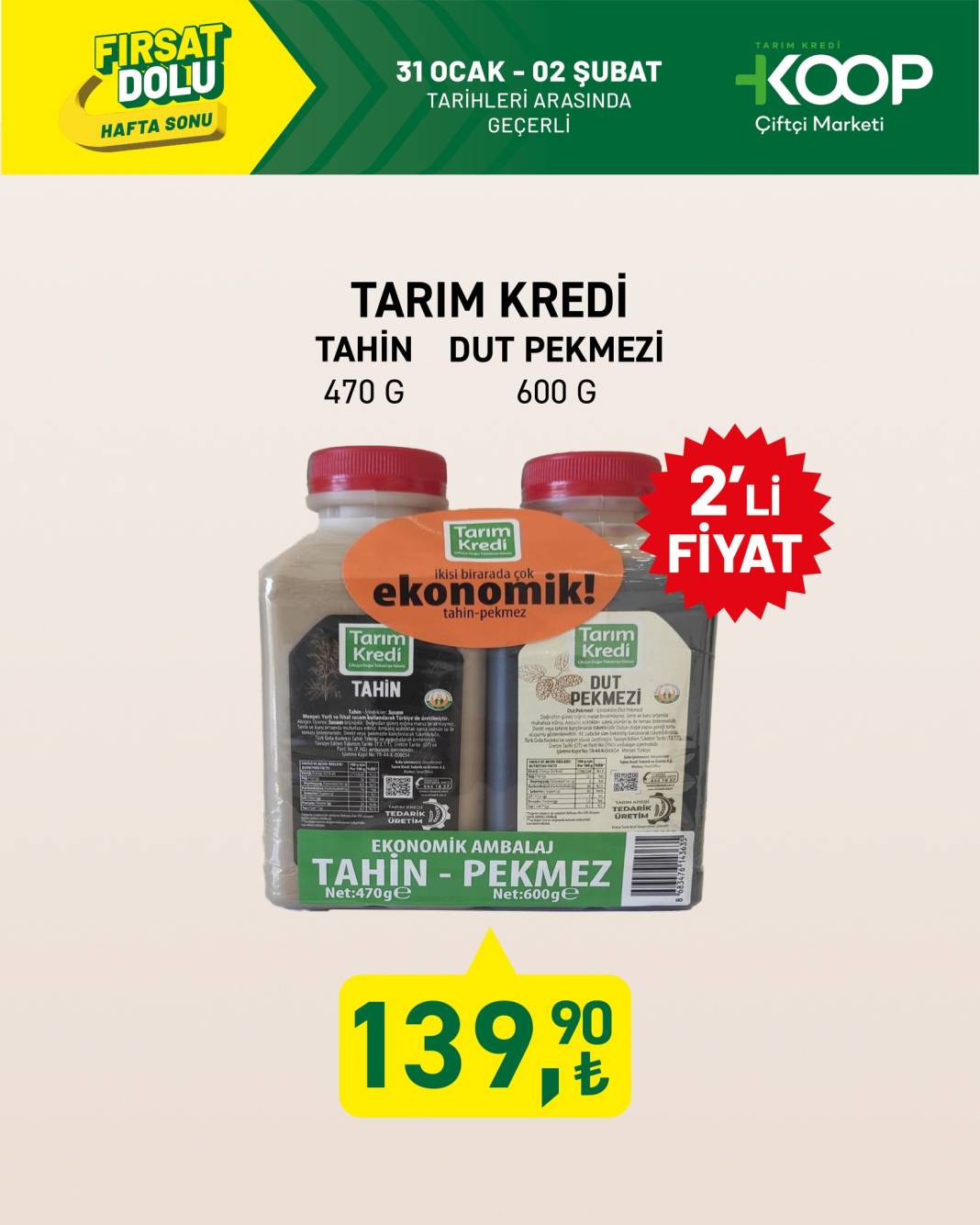 Tarım Kredi Market’in yeni fırsatları raflarda 28